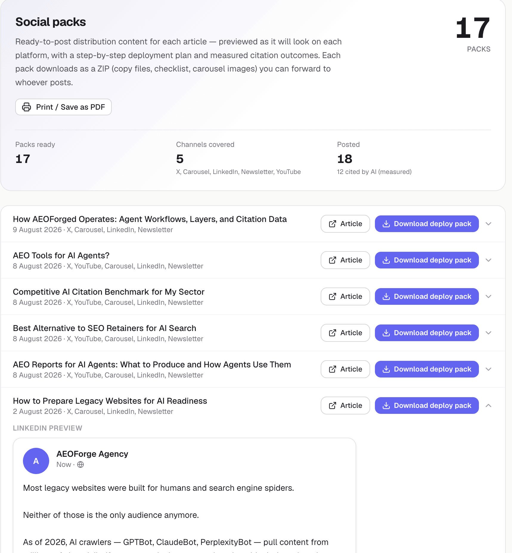 Example distribution kit from a live programme — not this visitor’s site.